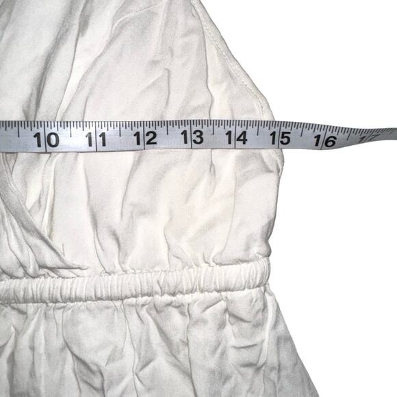 LSpace Kenzie Curved Hem Cover Up Midi Dress MEDIUM in Cream - Picture 6 of 9